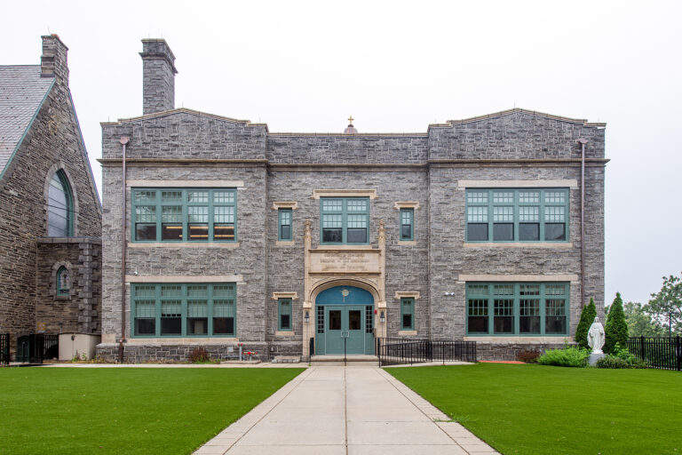 david@fondaphoto.com Front entrance of Our Mother of Consolation Parish School in Philadelphia